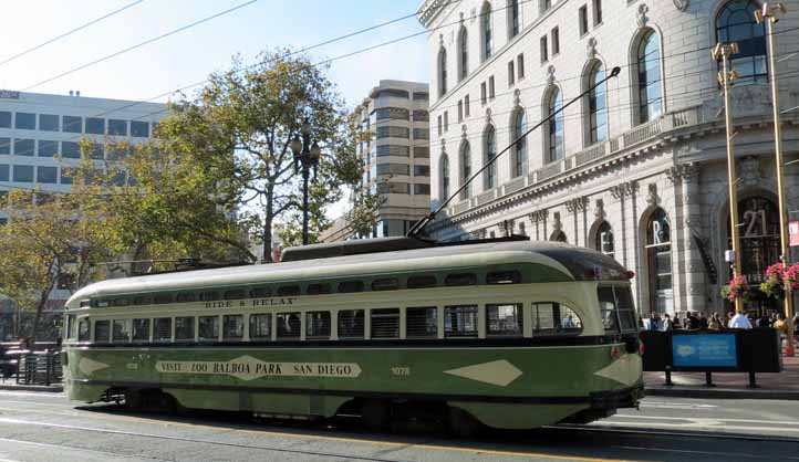 MUNI PCC streetcar 1078 San Diego